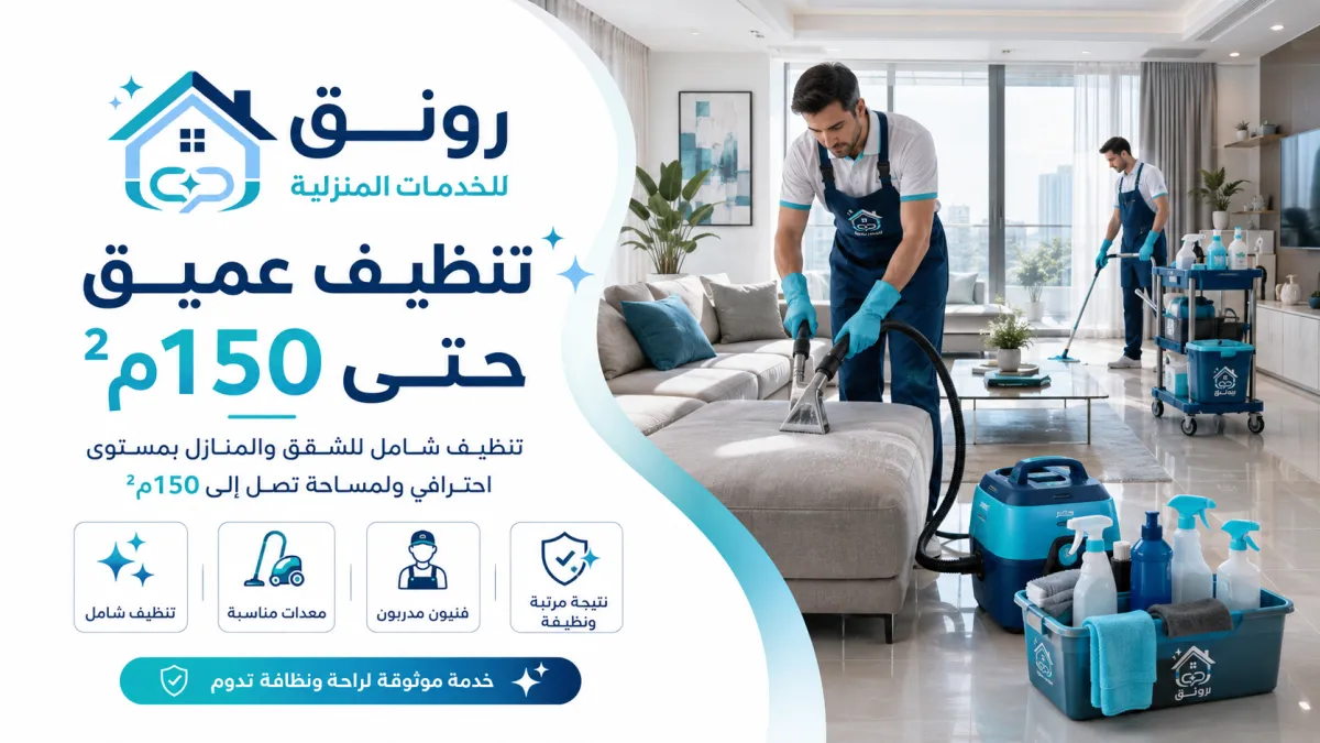 تنظيف عميق حتى 150م² - مصطفى النحاس