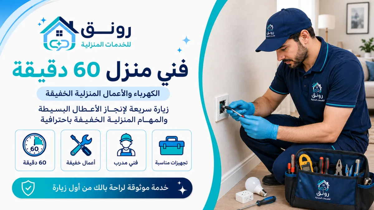 فني منزل 60 دقيقة - مدينة 6 أكتوبر