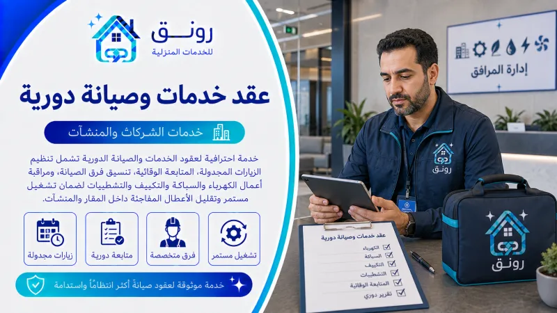 عقد خدمات وصيانة دورية