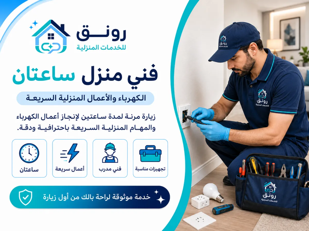 فني منزل ساعتان - مدينة 6 أكتوبر
