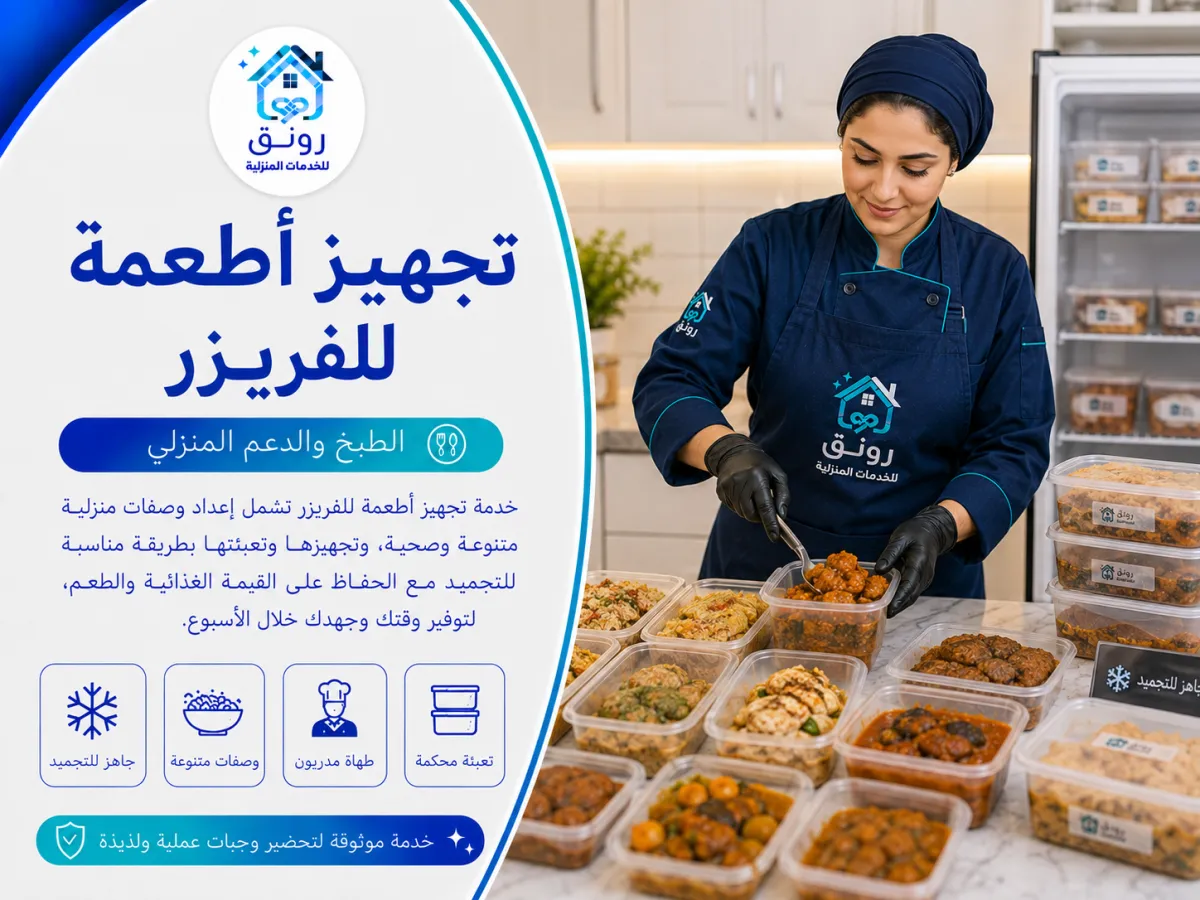 تجهيز أطعمة للفريزر