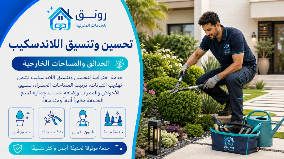 تحسين وتنسيق اللاندسكيب - التجمع الخامس