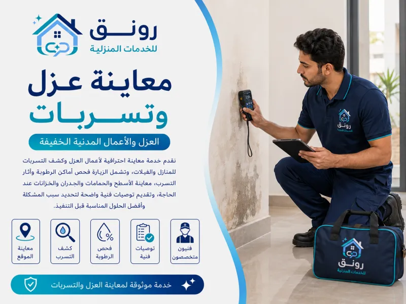 معاينة عزل وتسربات