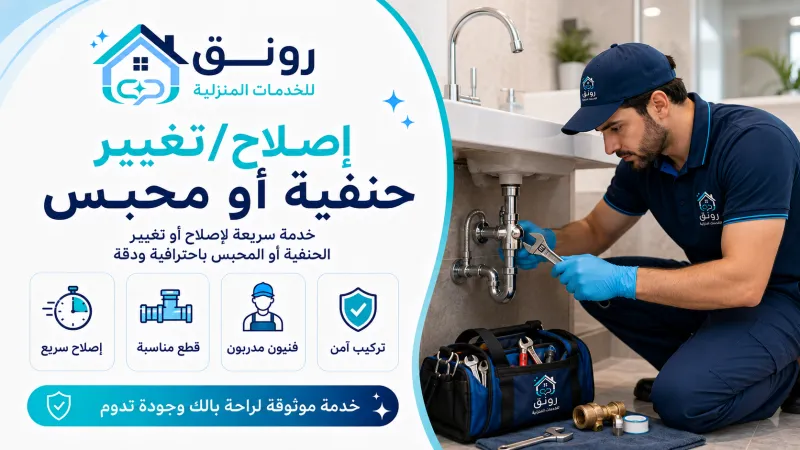 إصلاح/تغيير حنفية أو محبس