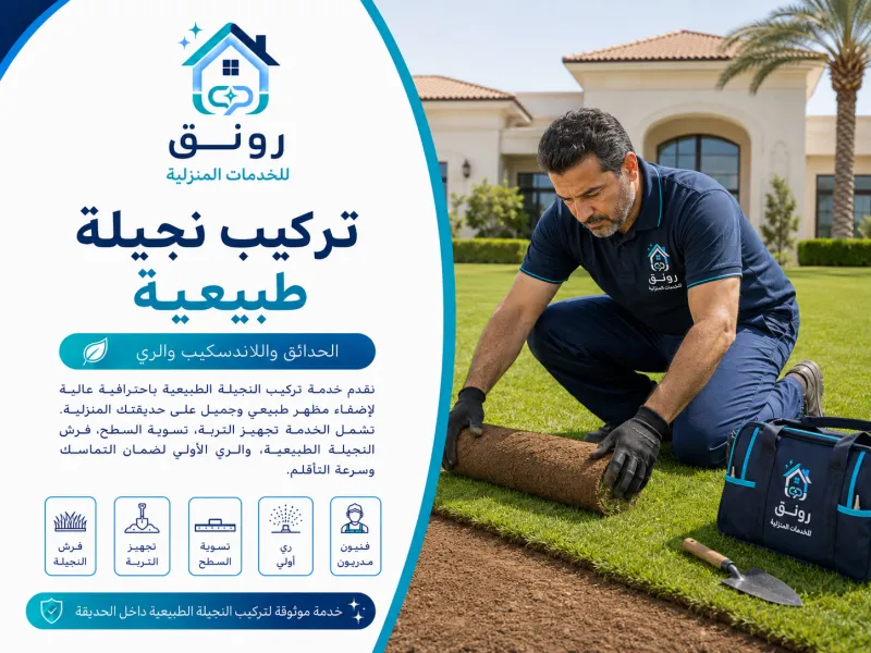 تركيب نجيلة طبيعية