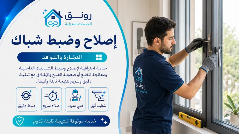 إصلاح وضبط شباك
