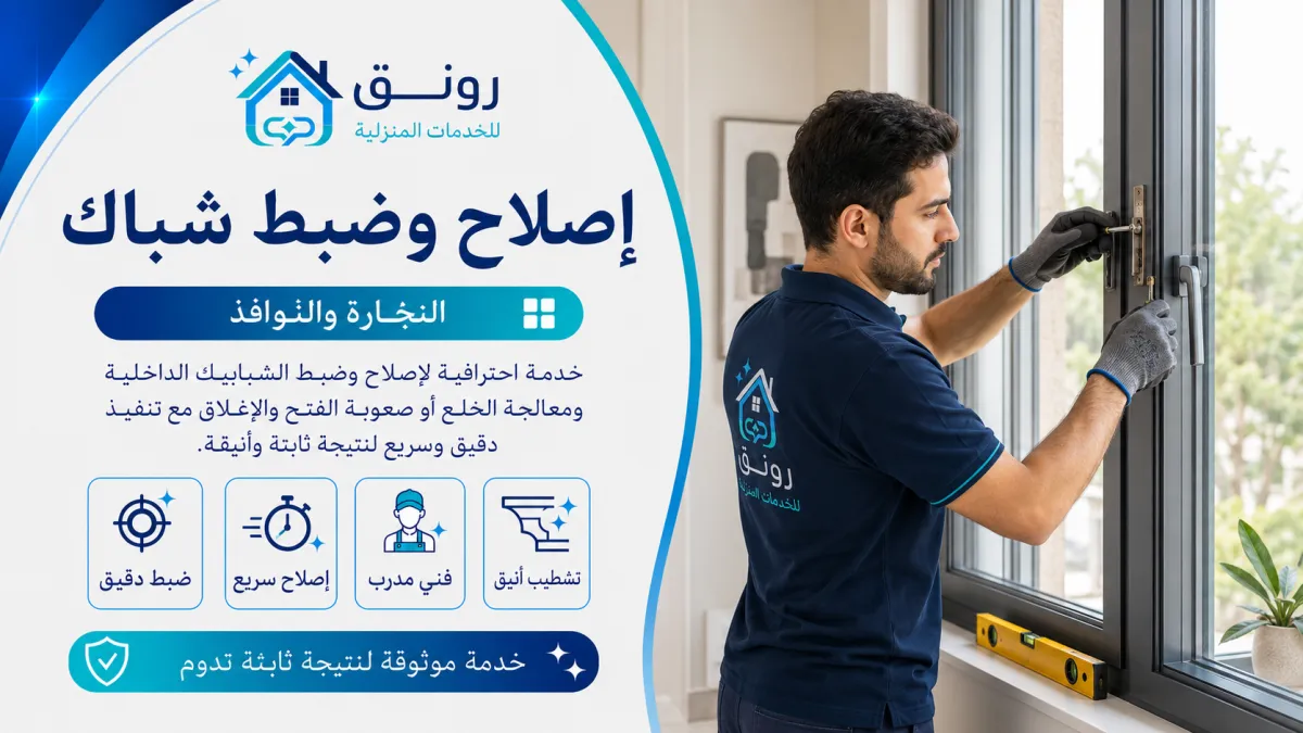 إصلاح وضبط شباك - مدينة 6 أكتوبر