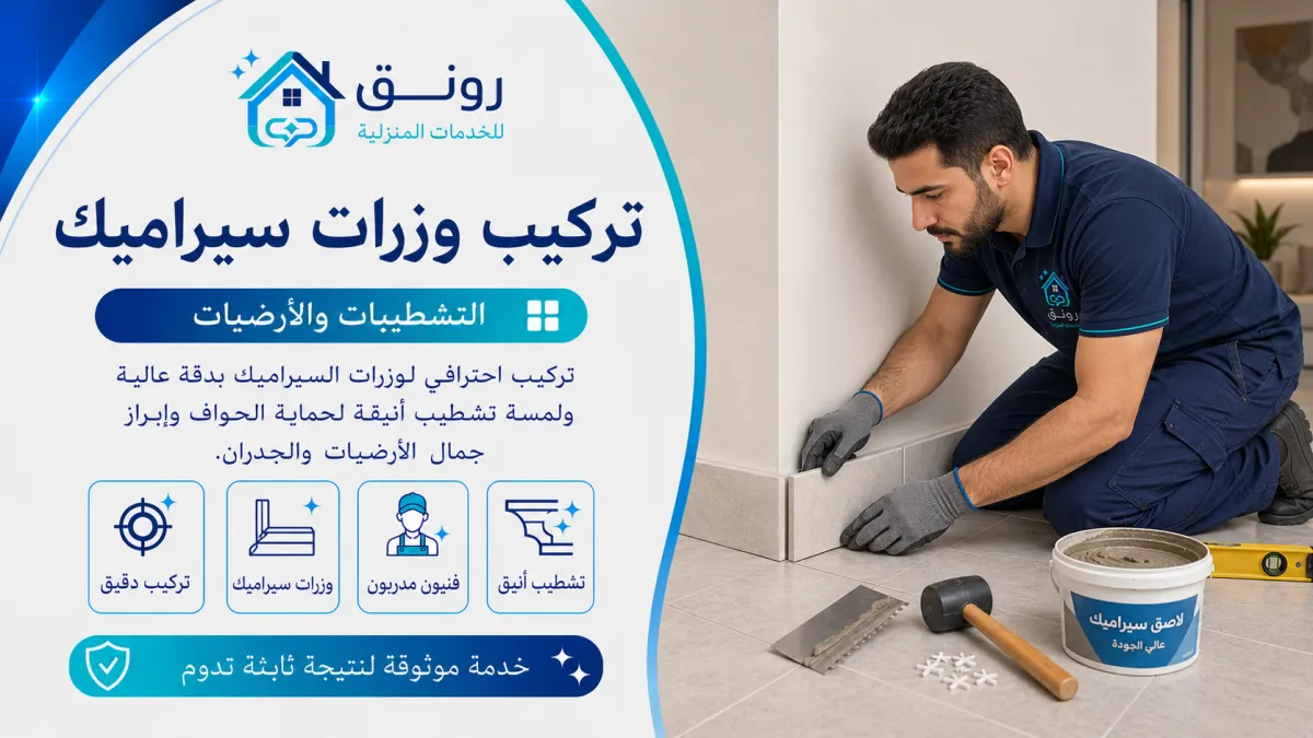 تركيب وزرات سيراميك - مدينة 6 أكتوبر