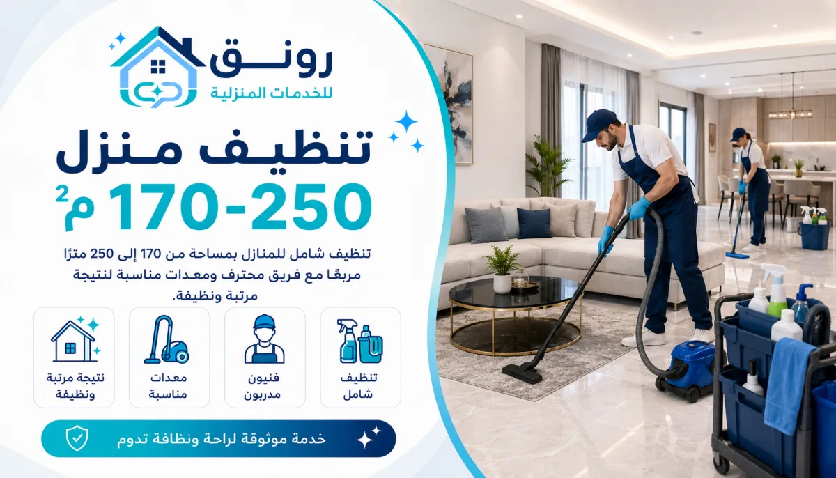 تنظيف منزل 170–250م² - مصطفى النحاس