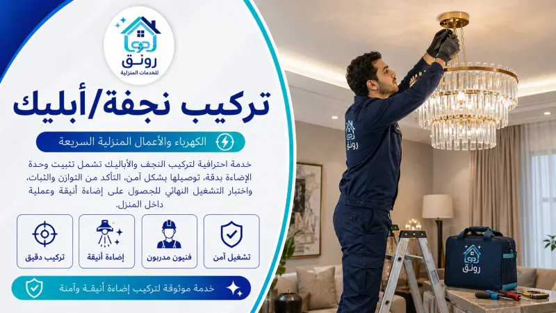 تركيب نجفة/أبليك