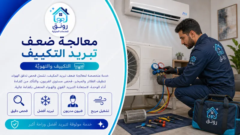 معالجة ضعف تبريد التكييف