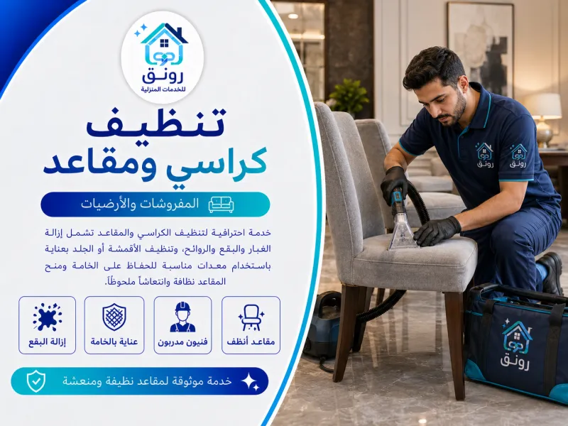 تنظيف كراسي ومقاعد