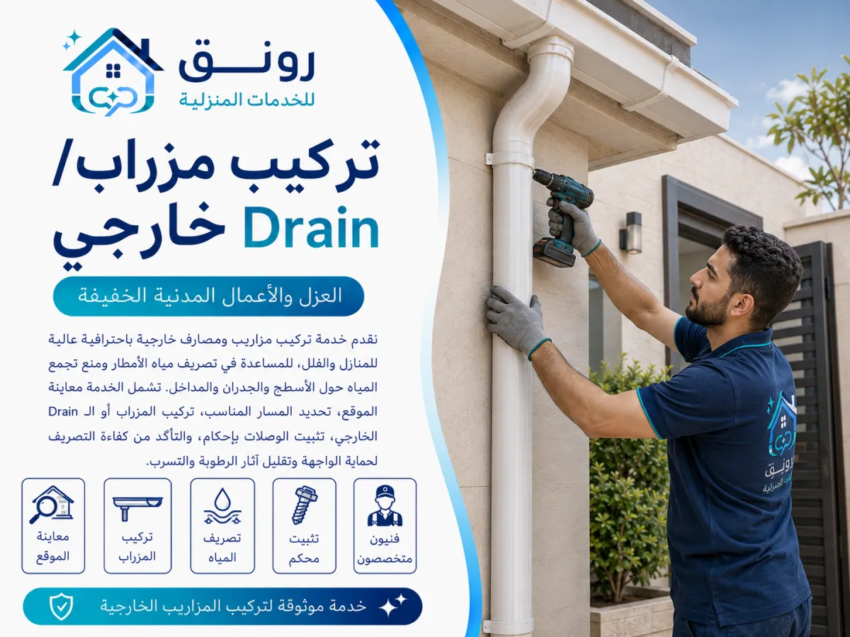 تركيب مزراب/Drain خارجي - مدينة 6 أكتوبر