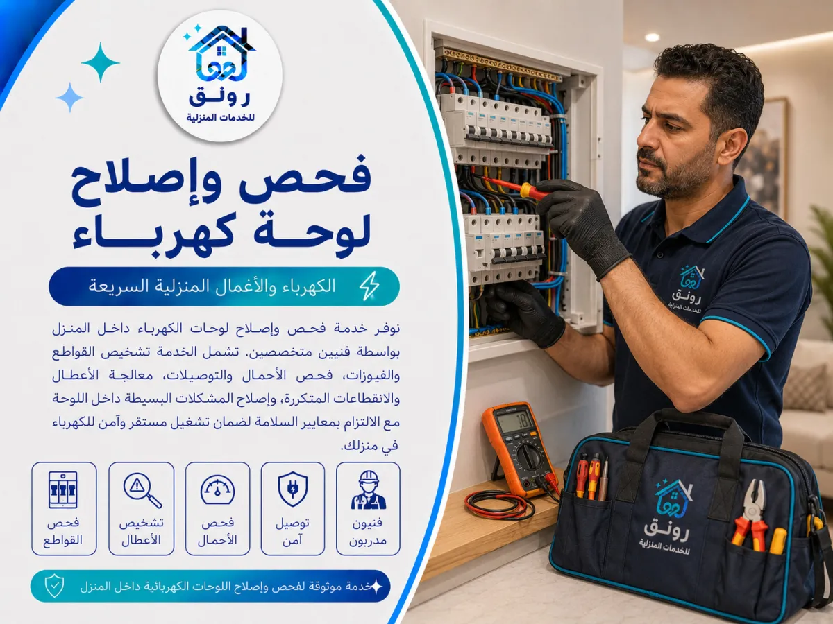 فحص وإصلاح لوحة كهرباء - روكسي