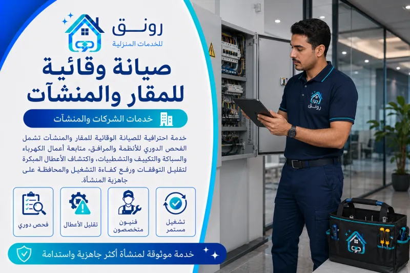 صيانة وقائية للمقار والمنشآت