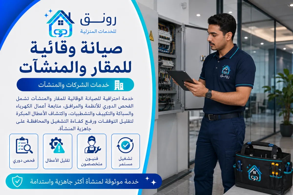 صيانة وقائية للمقار والمنشآت