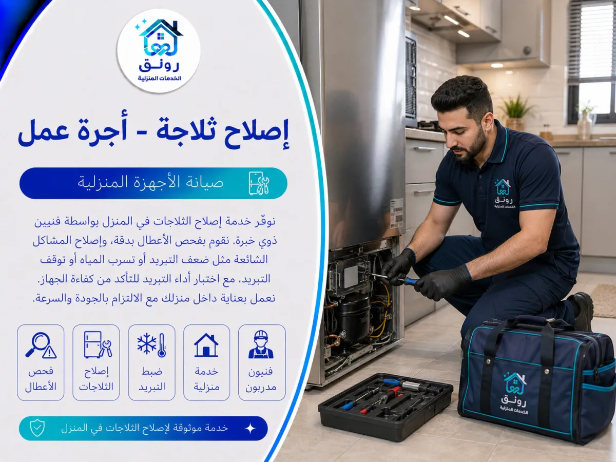 إصلاح ثلاجة - أجرة عمل