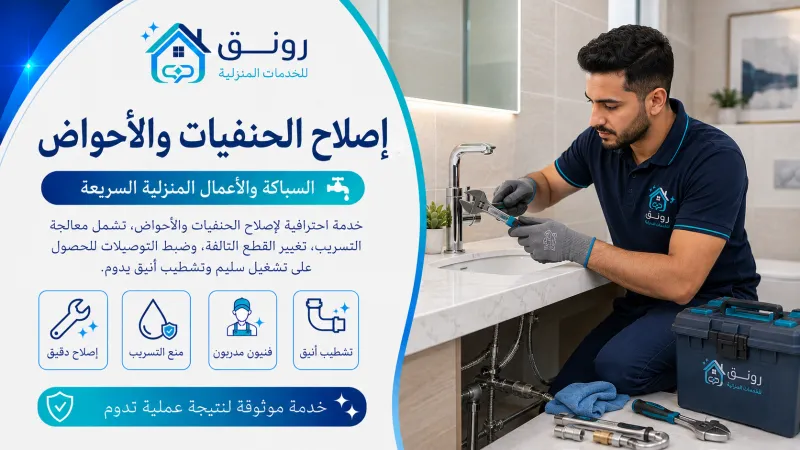 إصلاح الحنفيات والأحواض