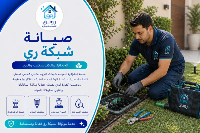صيانة شبكة ري