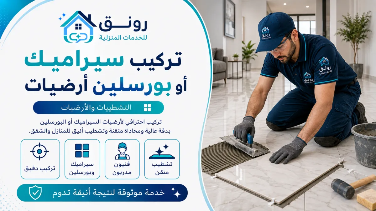 تركيب سيراميك أو بورسلين أرضيات - مصر الجديدة
