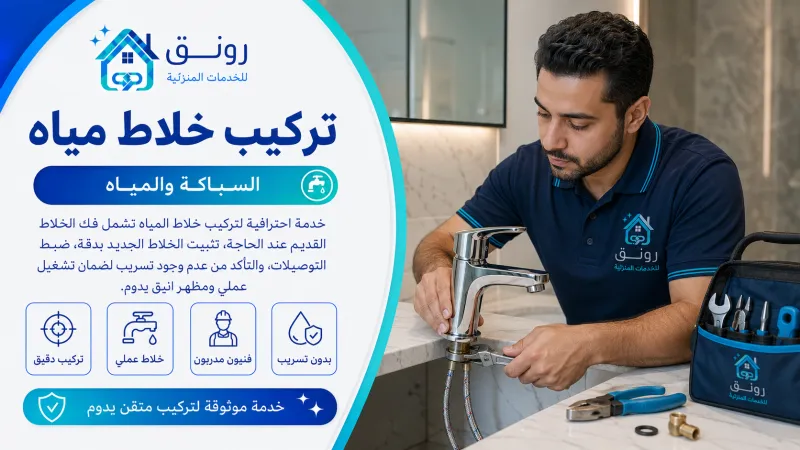 تركيب خلاط مياه
