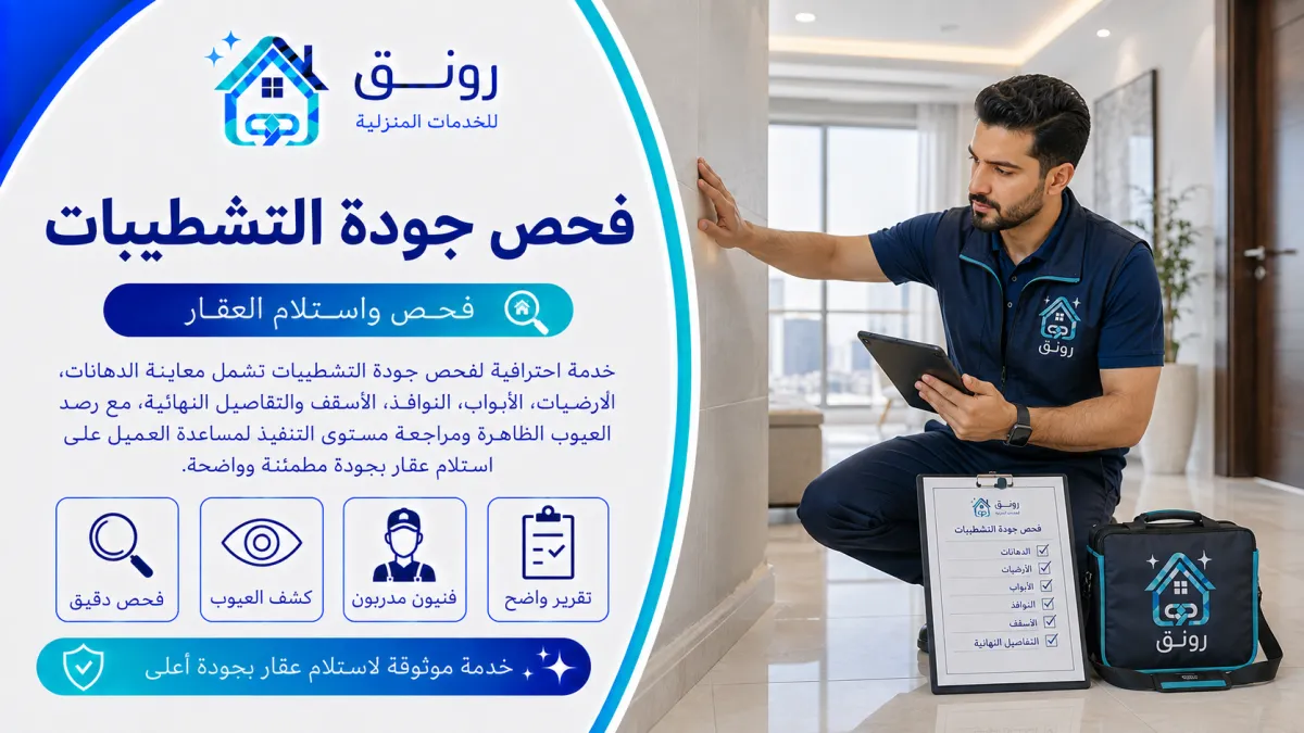 فحص جودة التشطيبات - مدينة 6 أكتوبر