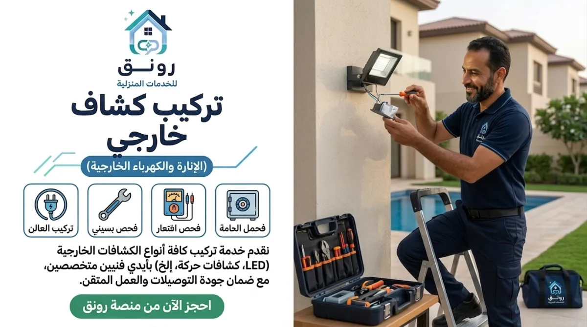 تركيب كشاف خارجي