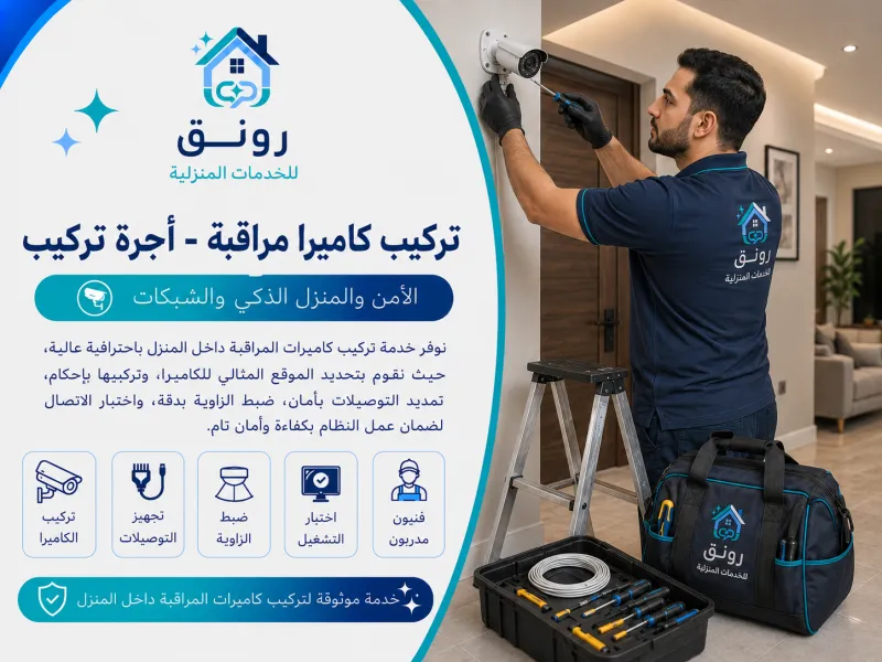 تركيب كاميرا مراقبة - أجرة تركيب
