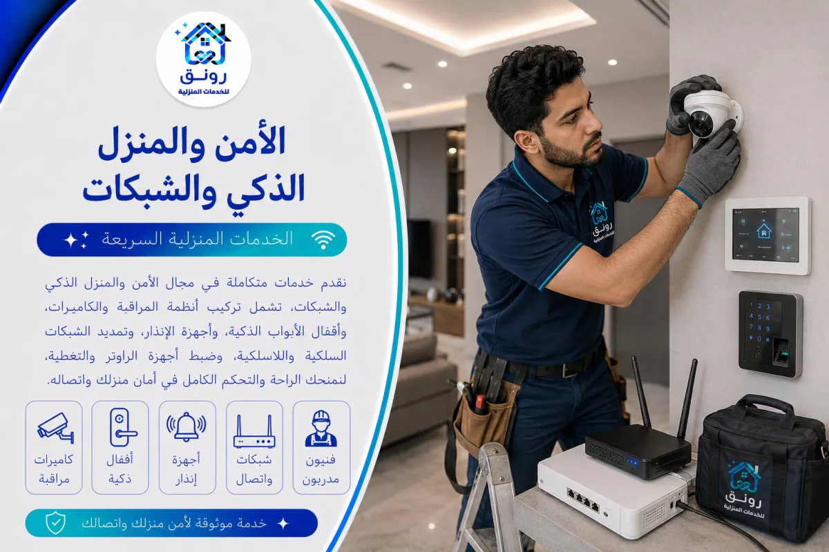 الأمن والمنزل الذكي والشبكات