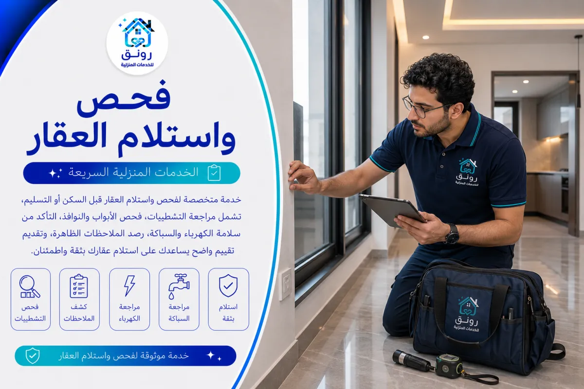 فحص واستلام العقار
